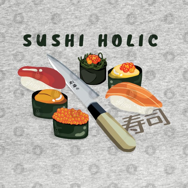 Vintage SushiHolic by KewaleeTee